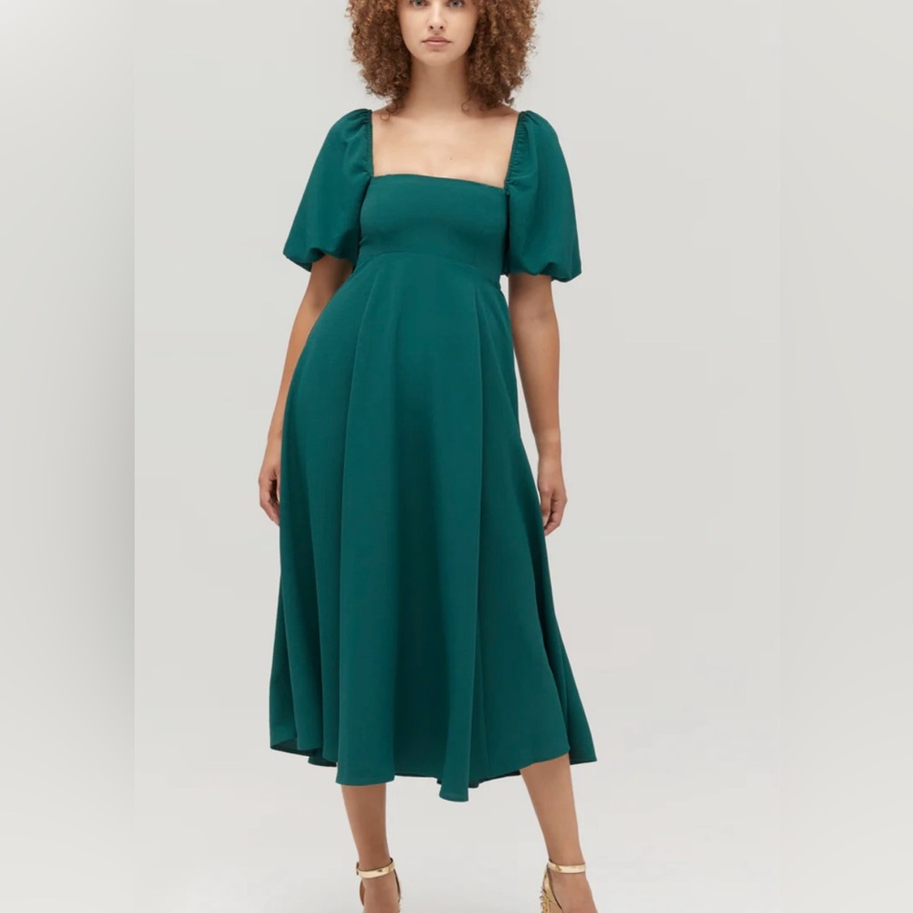 Hill House Matilda Dress XS Botanical garden crepe
